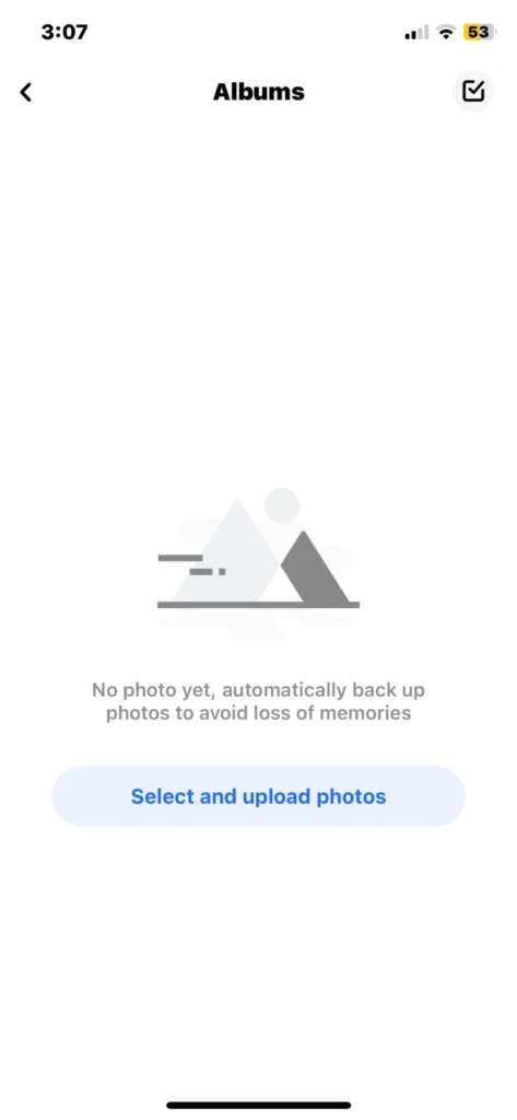 A Screenshot of terabox for IOS